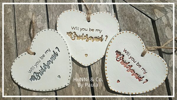 Wedding Proposal Clay Hearts