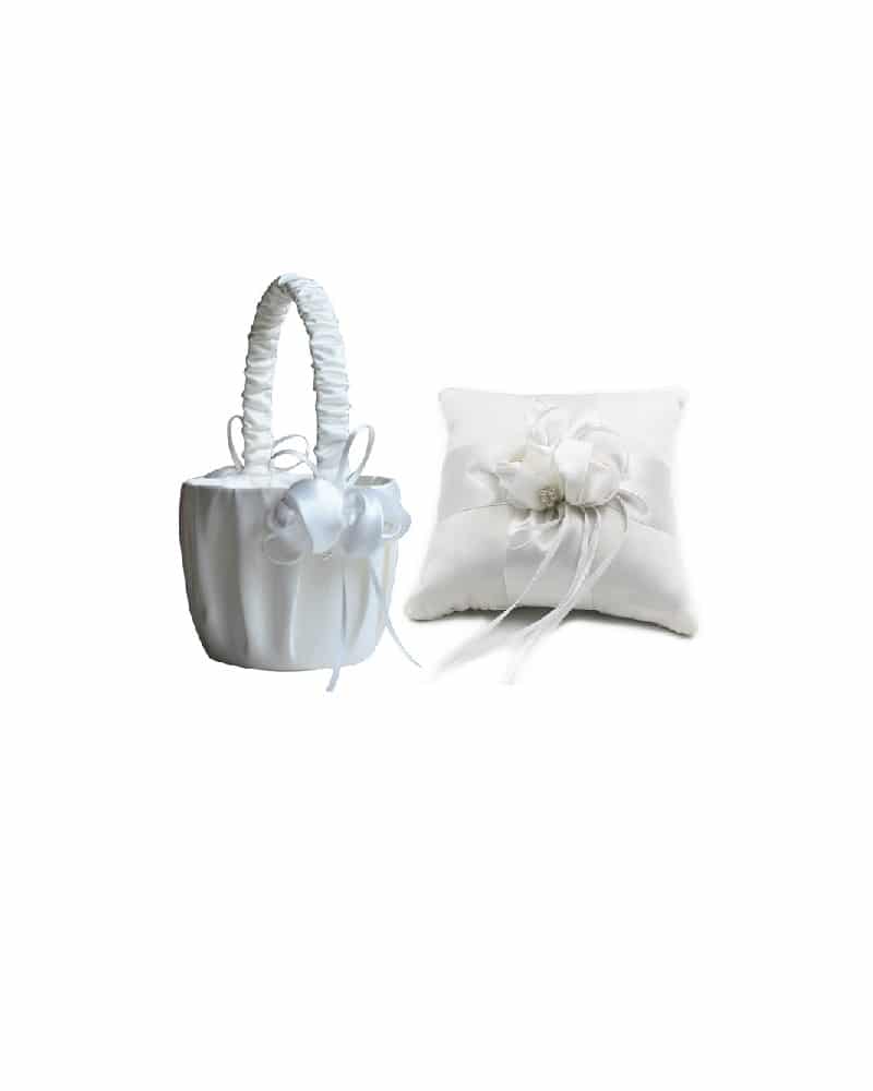 Flower Bud - Flower Basket & Ring Cushion Set