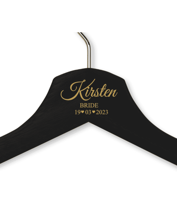 Kirsten's Black Wood Hanger - Adult