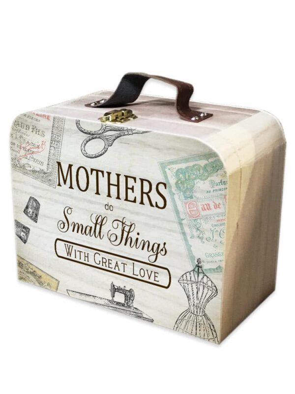 Mothers Do Small Things… - Wooden Suitcase Box
