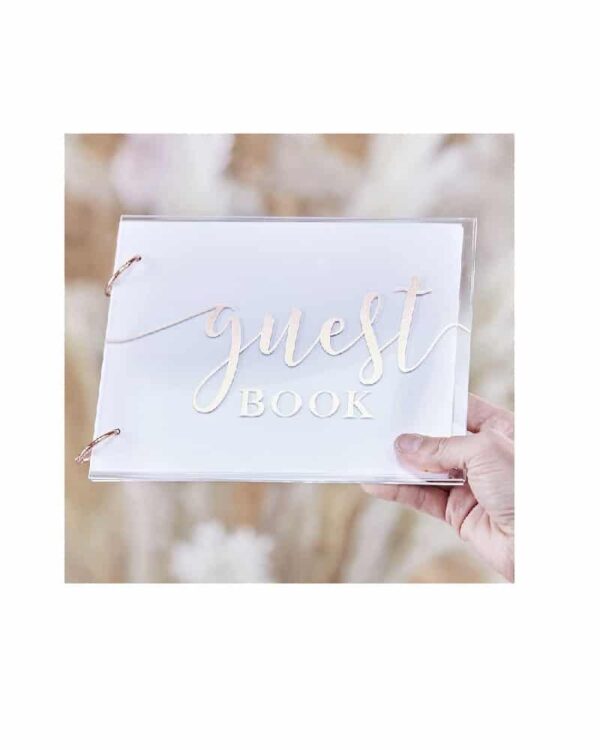 Acrylic Wedding Guest Book