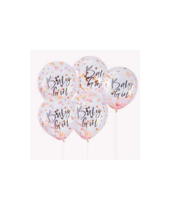Baby Girl Pink Baby Shower Balloons