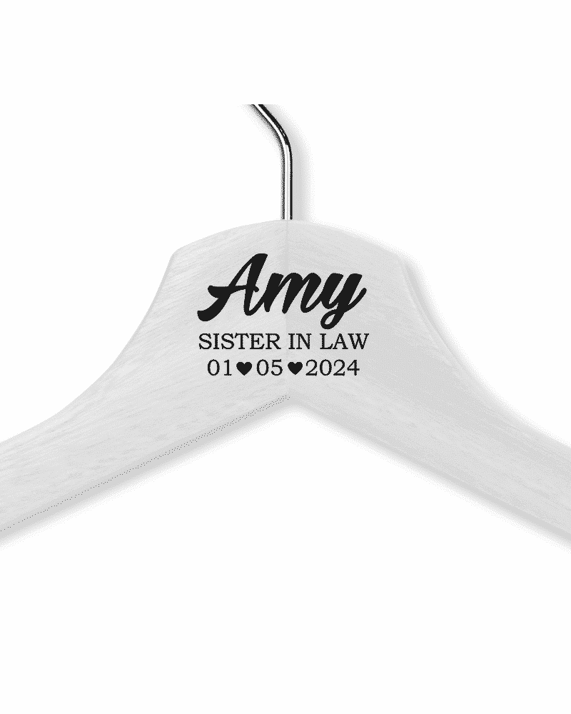 Amy's White Wood Hanger - Adult