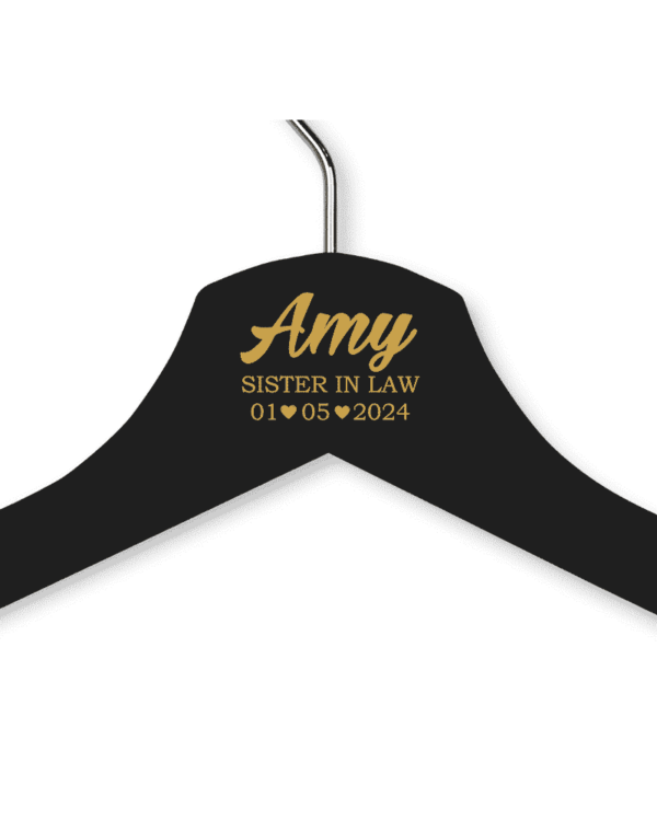 Amy's Black Wood Hanger - Adult