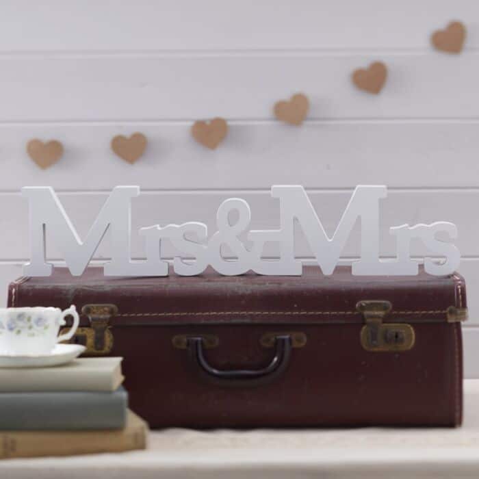 Mrs & Mrs Wooden Sign