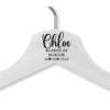 Chloe's White Wood Hanger - Adult