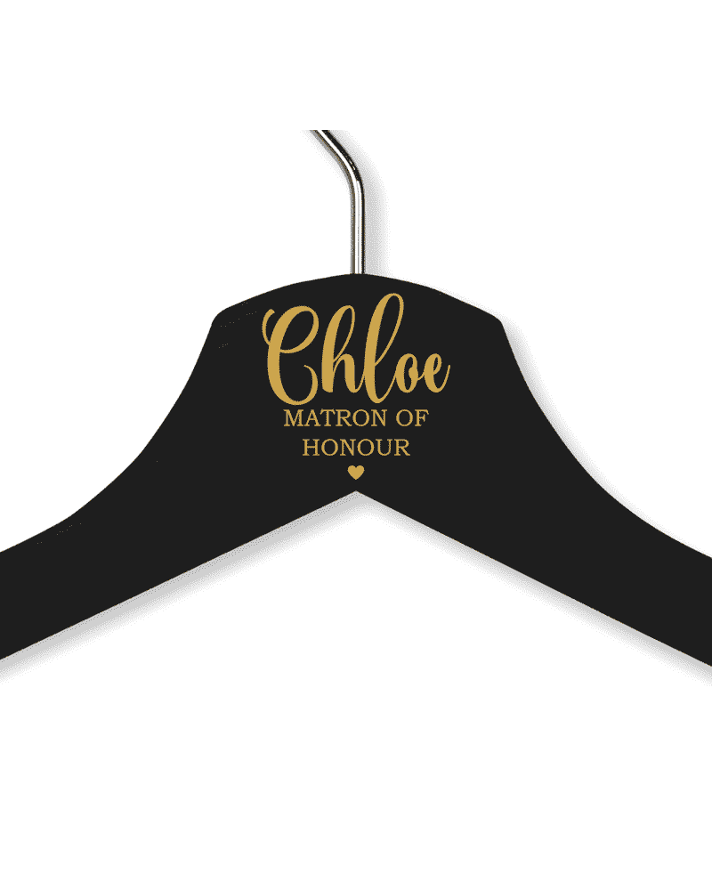 Chloe's Black Wood Hanger - Adult