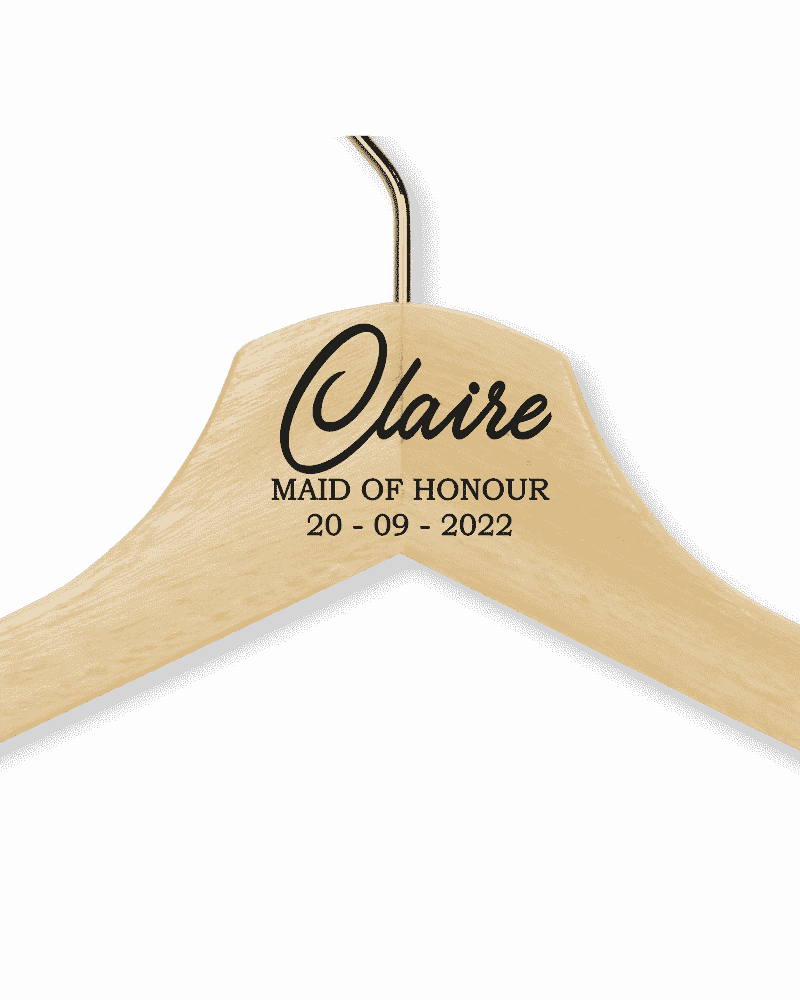 Claire's Natural Wood Hanger - Adult