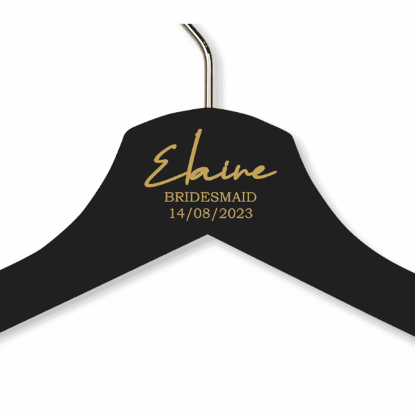 Elaine's Black Wood Hanger - Adult