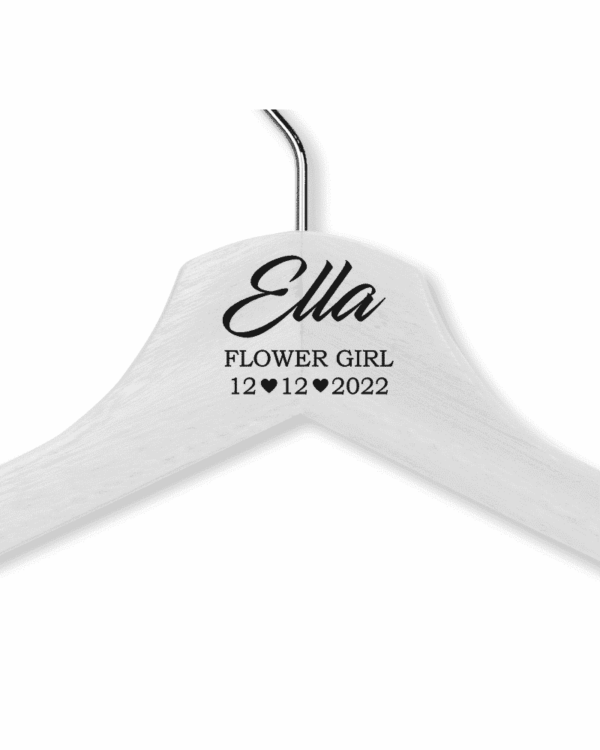 Ella's White Wood Hanger - Adult
