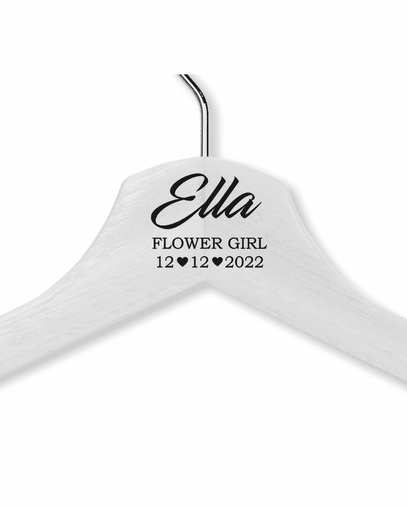 Ella's White Wood Hanger - Adult