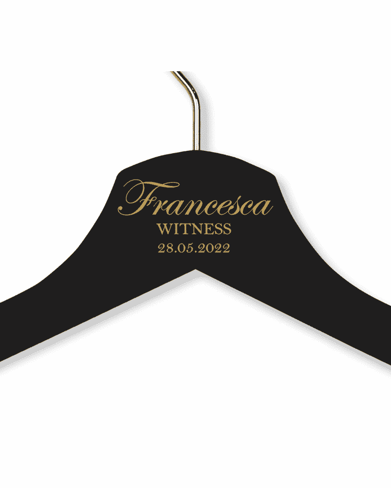 Francesca's Black Wood Hanger - Child