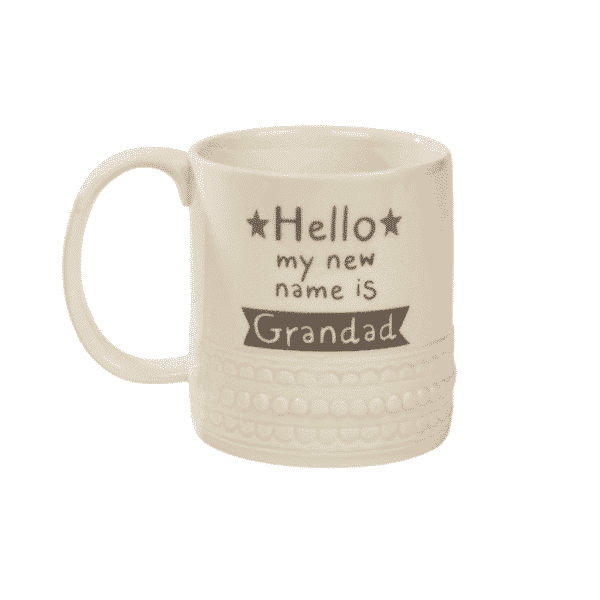Hello My New Name Is Grandad Mug