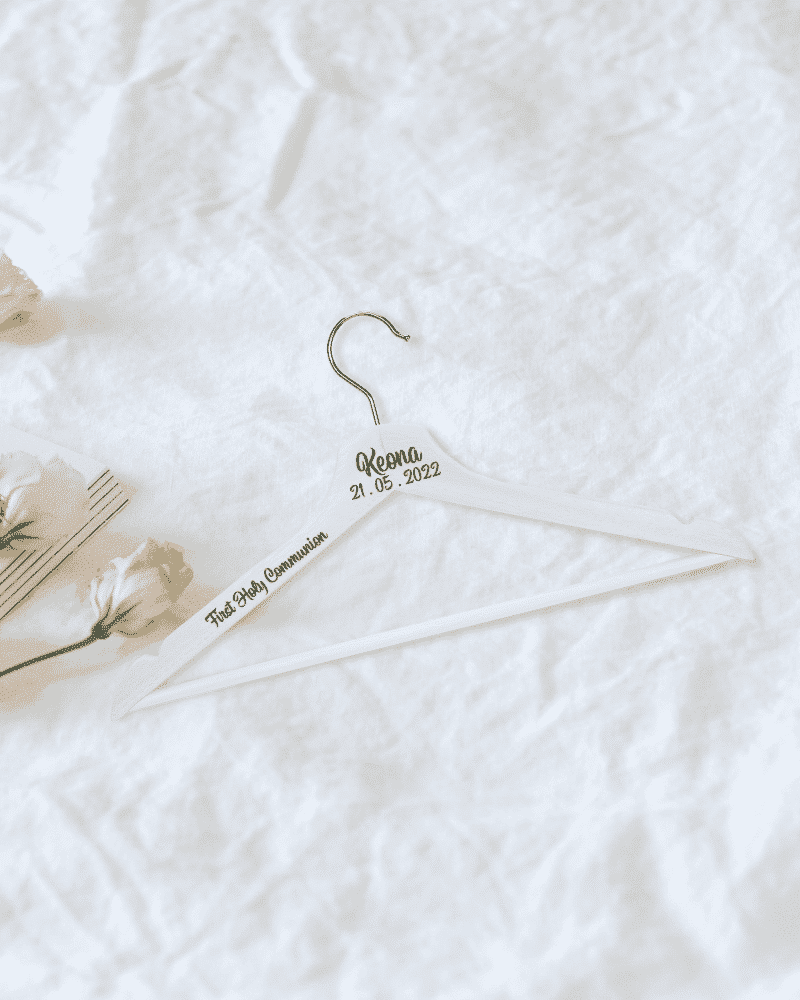Holy Communion - White Personalised Hanger