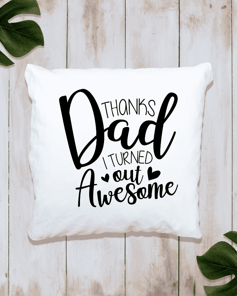 Thanks Dad, I Turned Out Awesome - Cushion