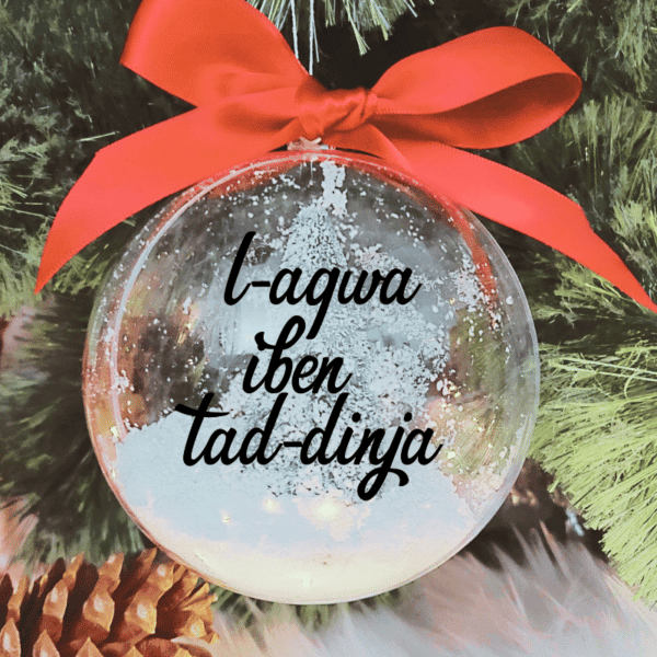 L-Aqwa Iben tad-Dinja - 10cm Acrylic Bauble