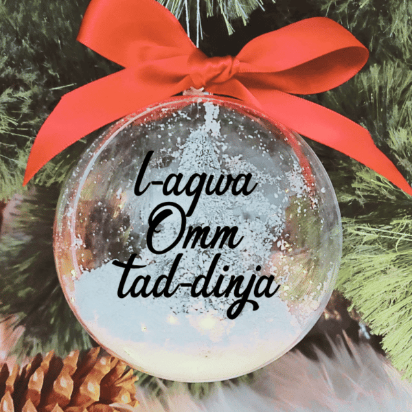 L-Aqwa Omm tad-Dinja - 10cm Acrylic Bauble