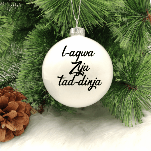 L-Aqwa Zija tad-Dinja - 8cm Glass Bauble
