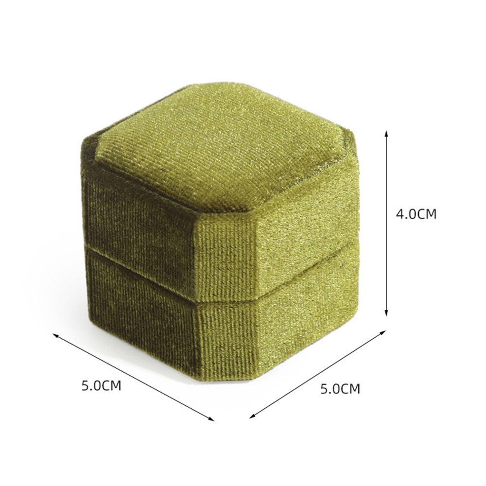 Velvet Ring Box - Gold - Image 2