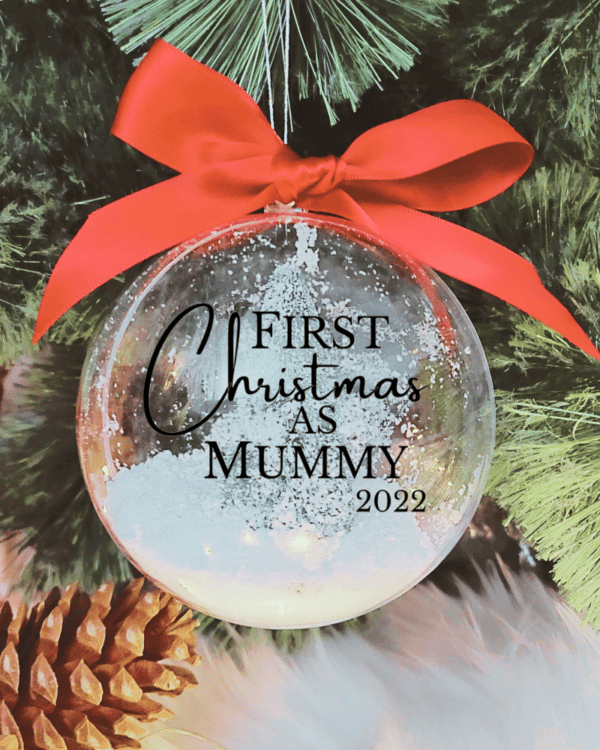 First Christmas As Mummy - 10cm Acrylic Bauble