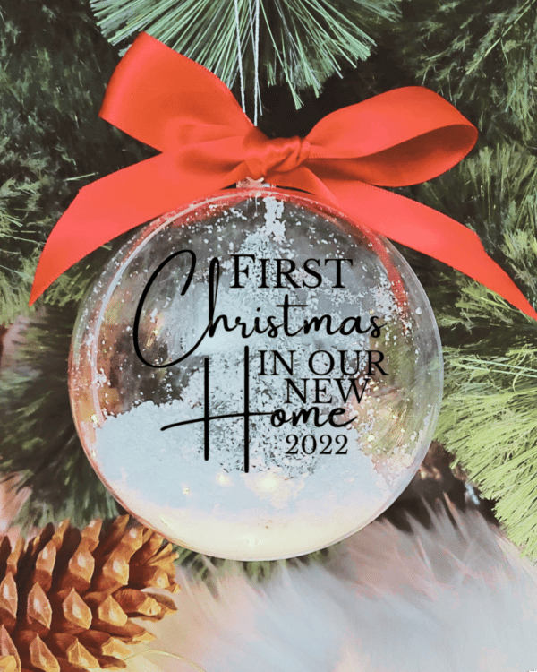 First Christmas In Our New Home - 10cm Acrylic Bauble