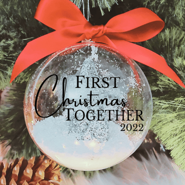 First Christmas Together - 10cm Acrylic Bauble