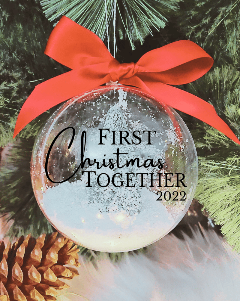 First Christmas Together - 10cm Acrylic Bauble