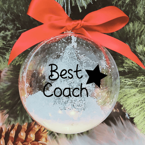 Best Coach - 10cm Acrylic Bauble