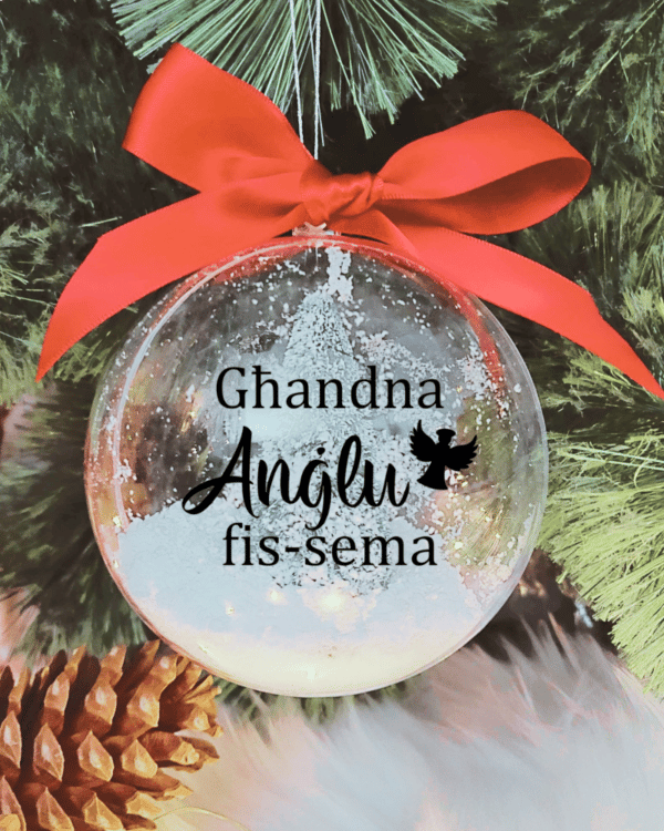 Għandna Anġlu fis-Sema - 10cm Acrylic Bauble