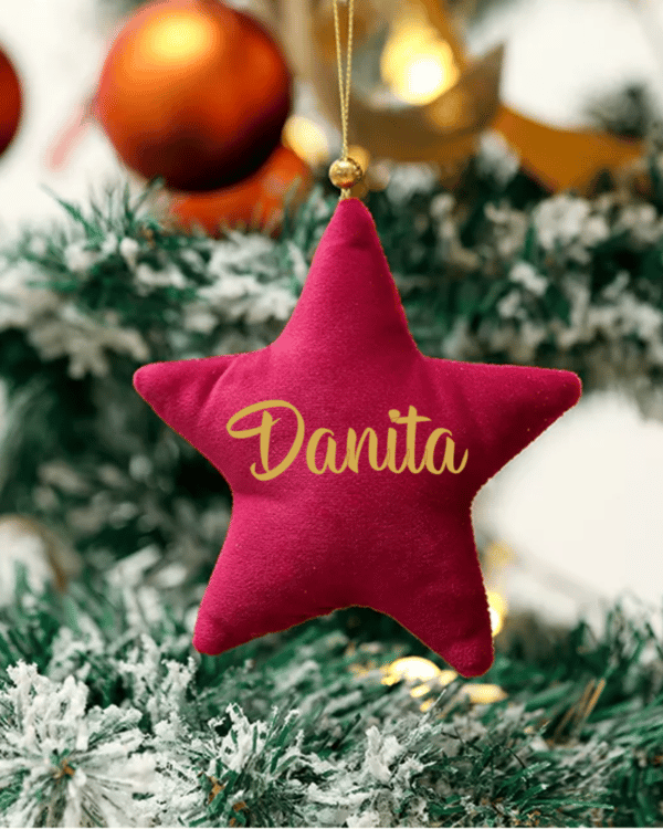 Personalised Velvet Star - 10cm