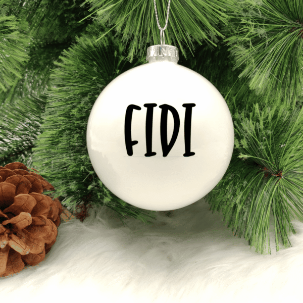 Fidi - 8cm Glass Bauble