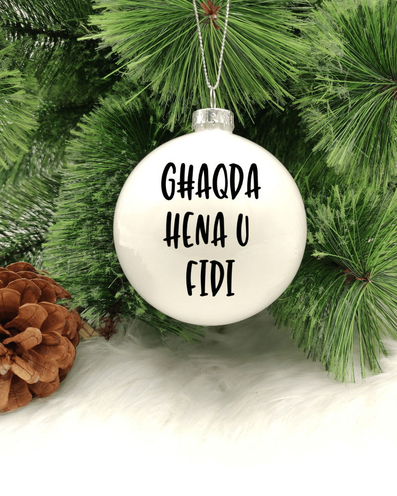 Għaqda, Hena u Fidi - 8cm Glass Bauble