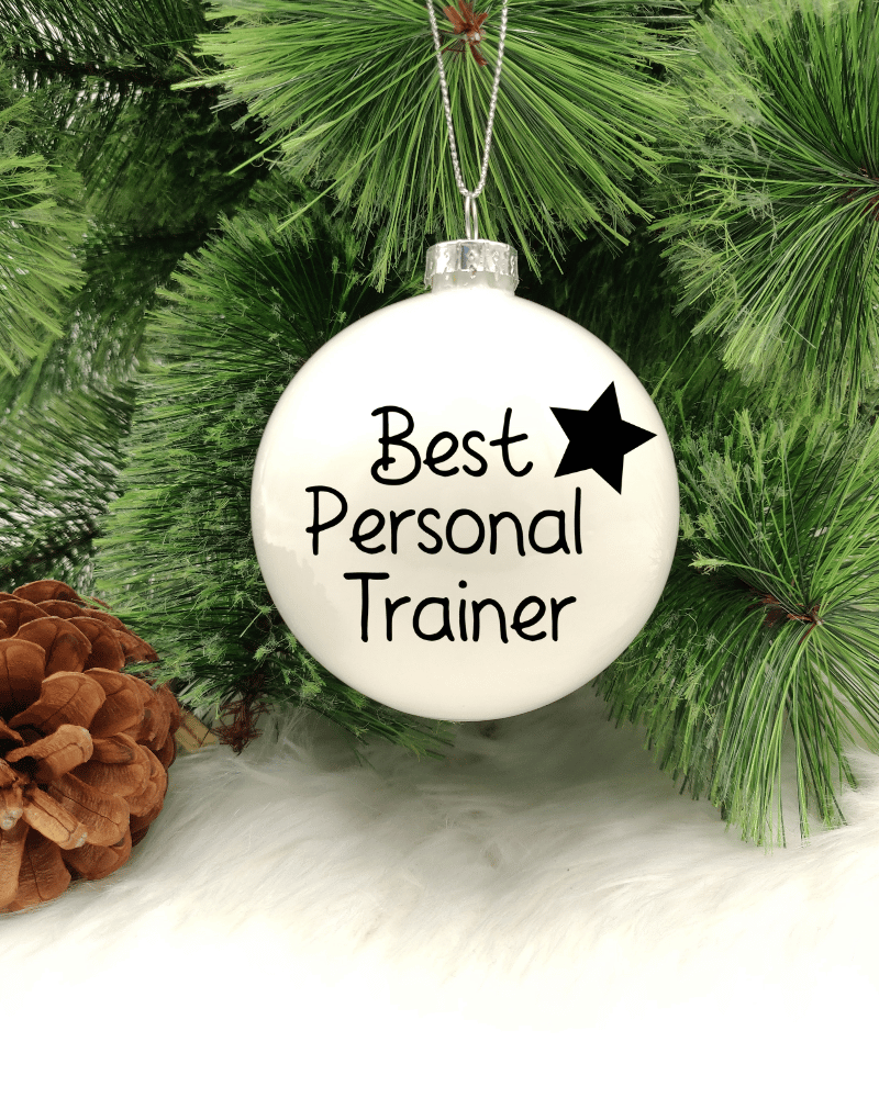 Best Personal Trainer - 8cm Glass Bauble