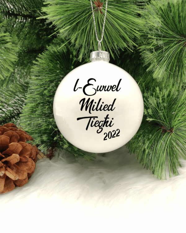 L-Ewwel Milied Tiegħi  - 8cm Glass Bauble