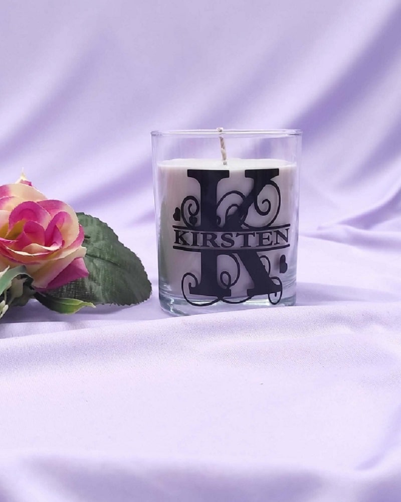 Initial & Name – 175ml Personalised Massage Scented Candle