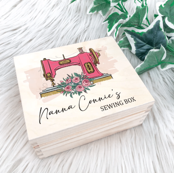 Personalised Pink Sewing Box Creative Glams