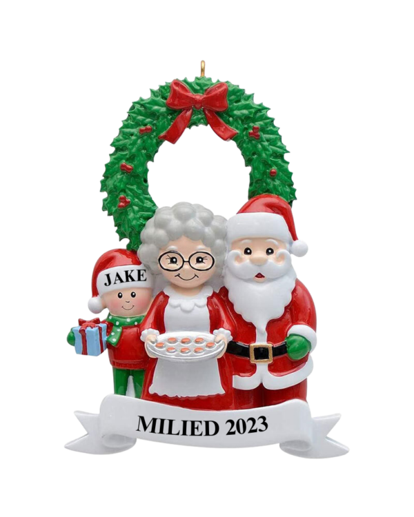 Personalized Christmas Family Ornament - 1 Child