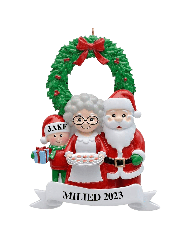 Personalized Christmas Family Ornament - 1 Child
