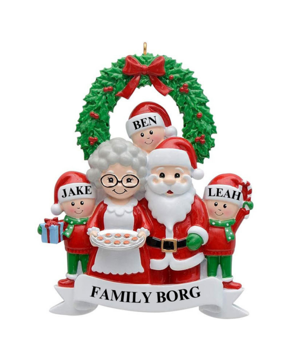 Personalized Christmas Family Ornament - 3 Children