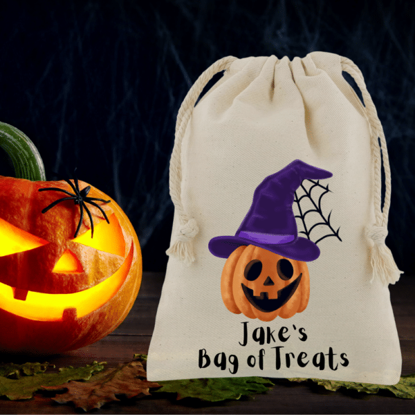 Pumpkin - Personalised Halloween Sack