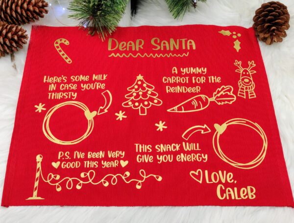 Personalised Santa's Mat