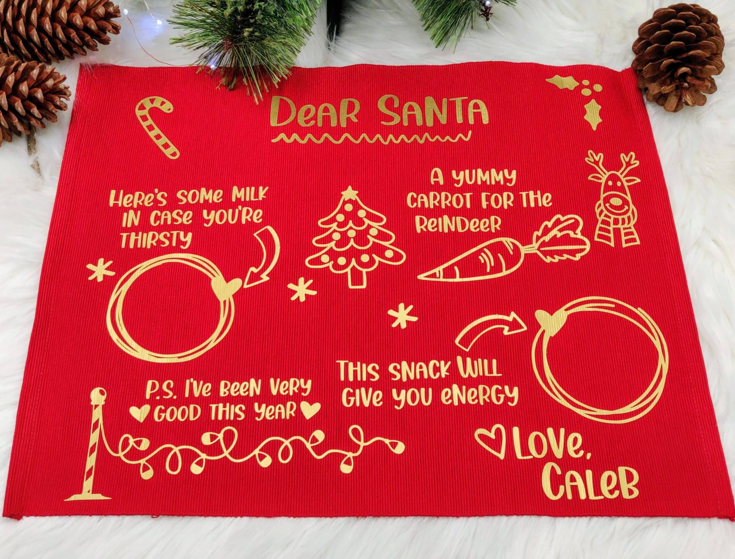 Personalised Santa's Mat