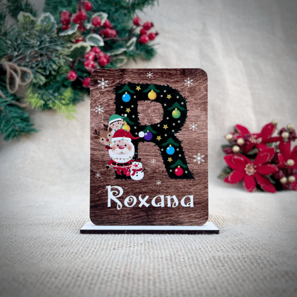 Christmas Initial - Standing Ornament
