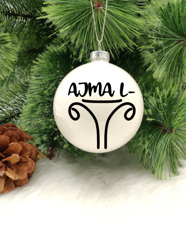 Ajma l - U ... - 8cm Glass Bauble