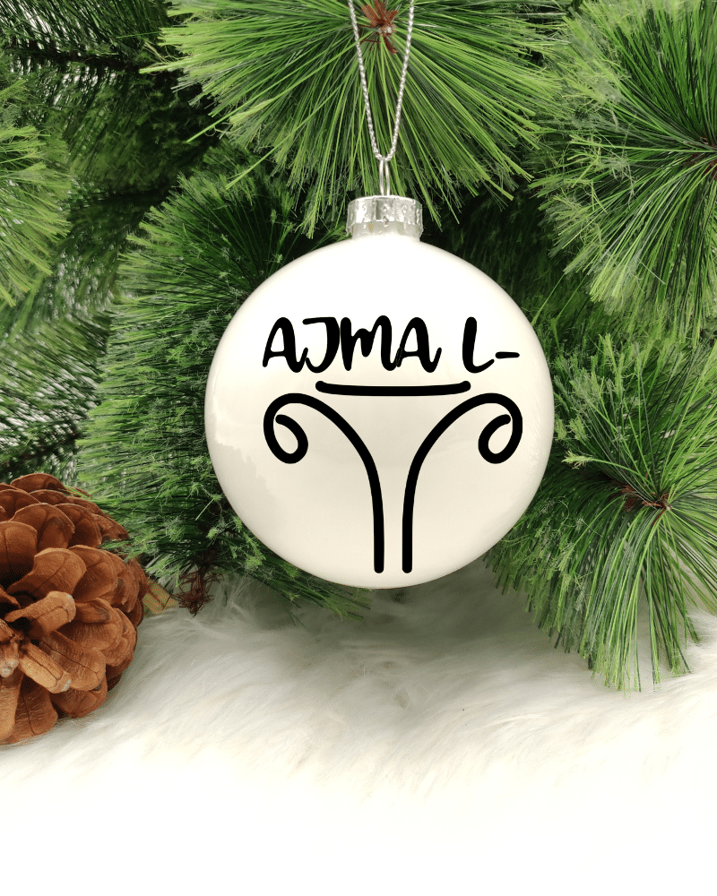 Ajma l - U ... - 8cm Glass Bauble