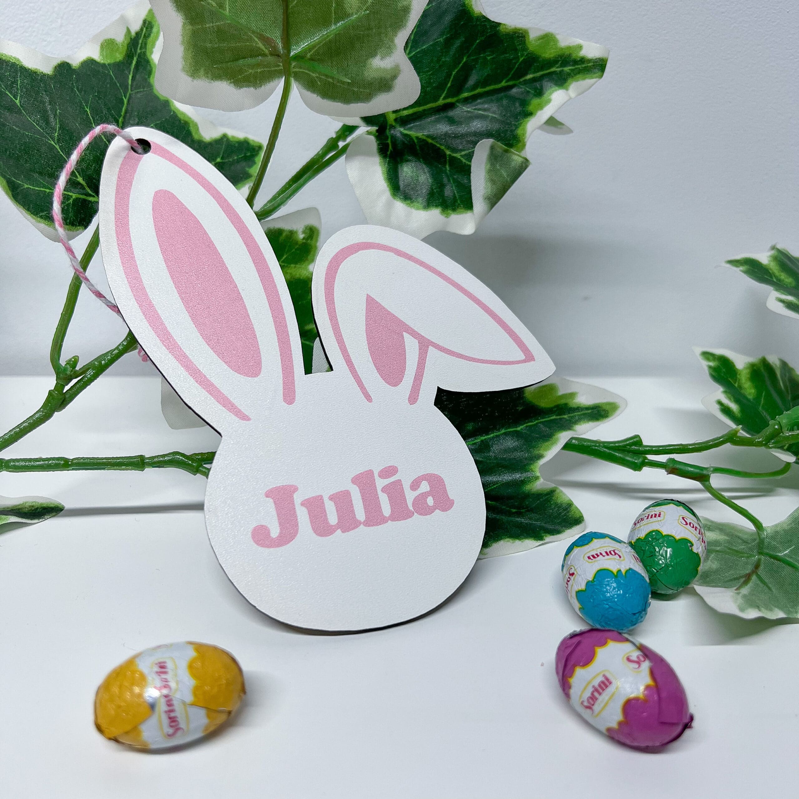 Hanging Easter Ornament - Pink