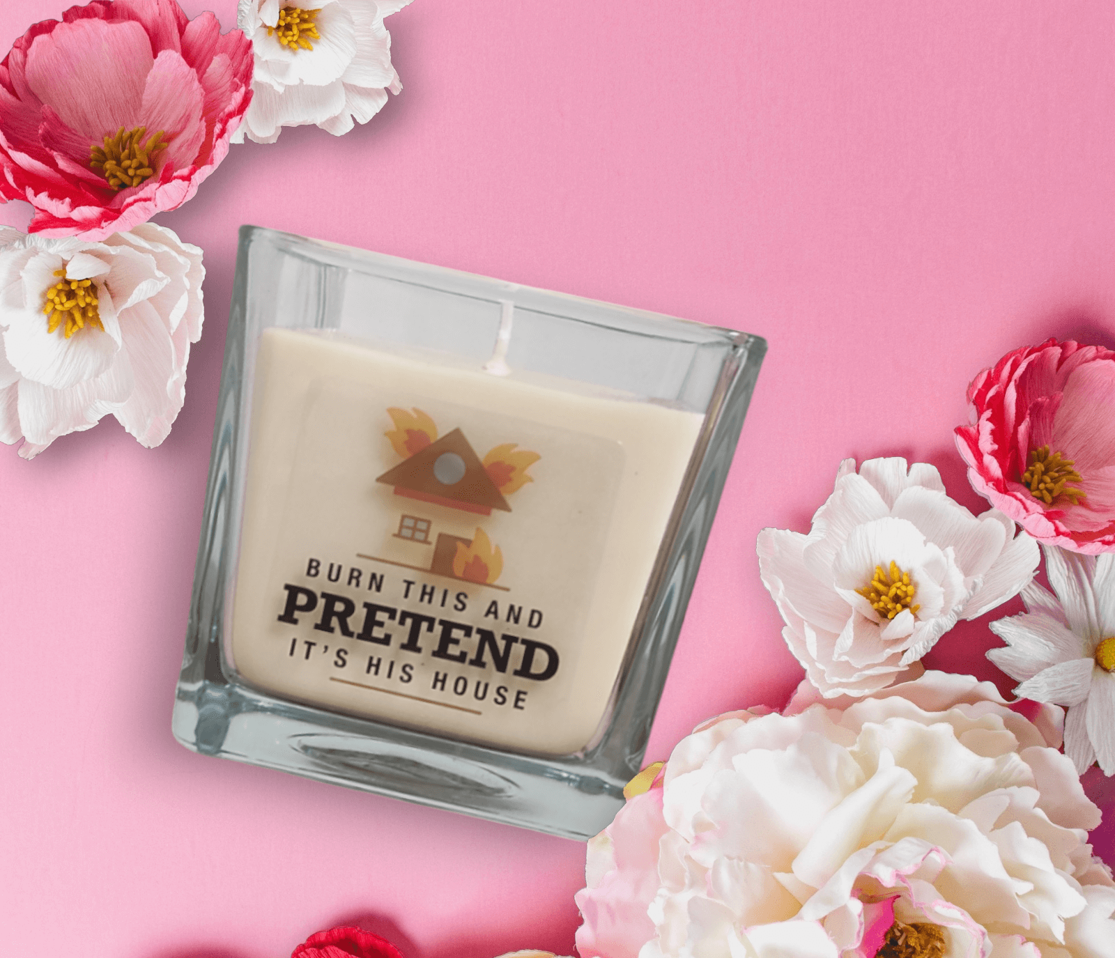 Burn This And Pretend It’s His House – 420ml Massage Scented Candle
