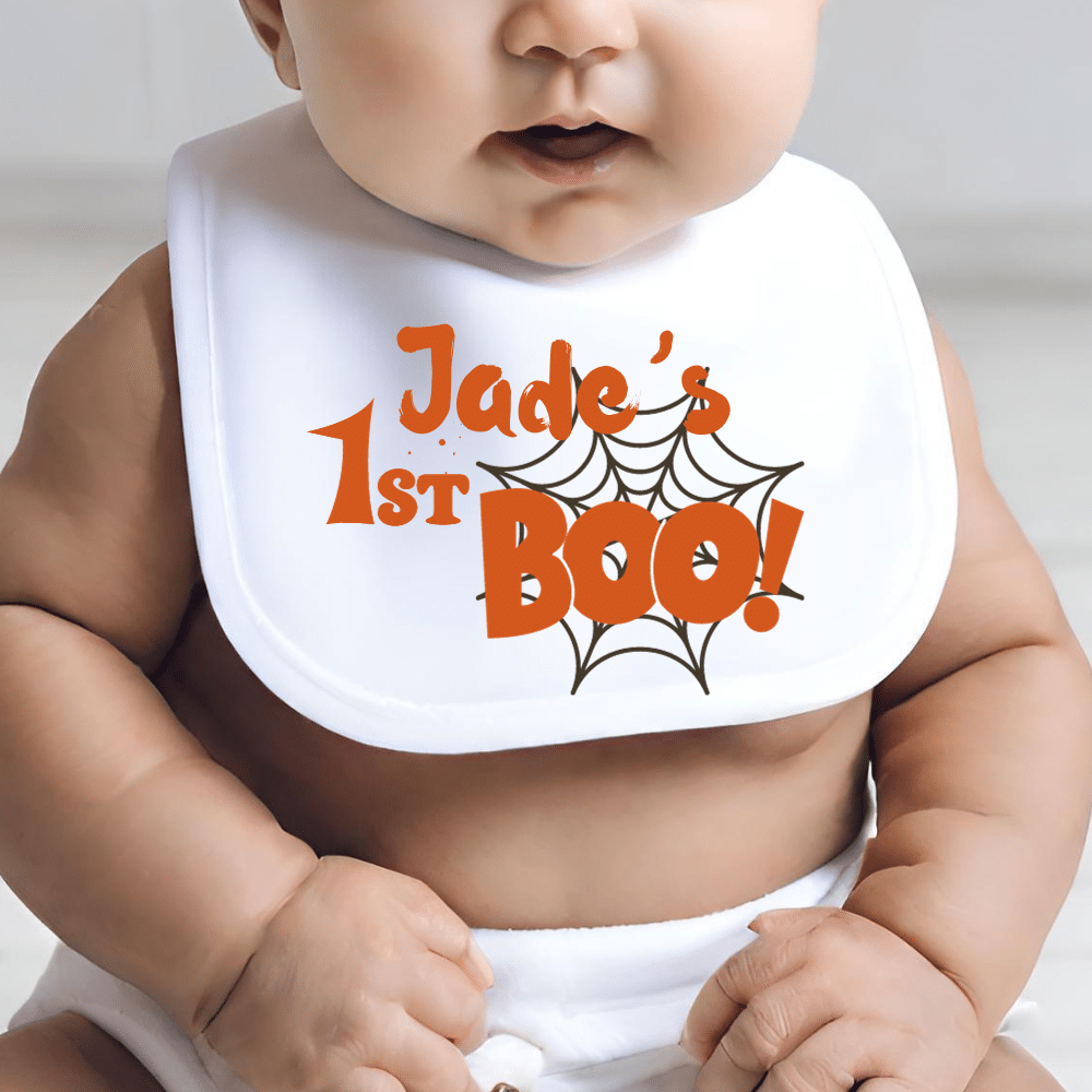 Cobweb - Personalised Halloween Bib