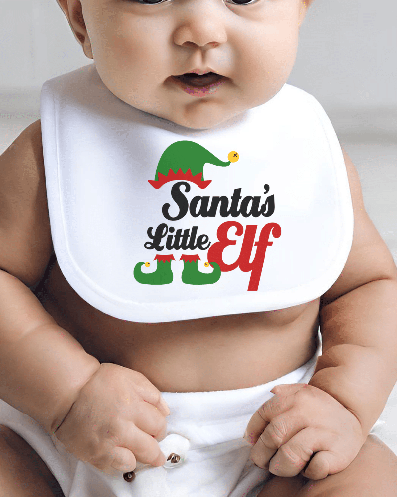 Santa's Little Elf - Christmas Bib