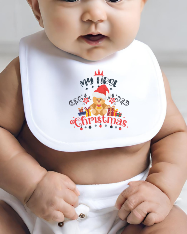 My First Christmas - Bear Bib